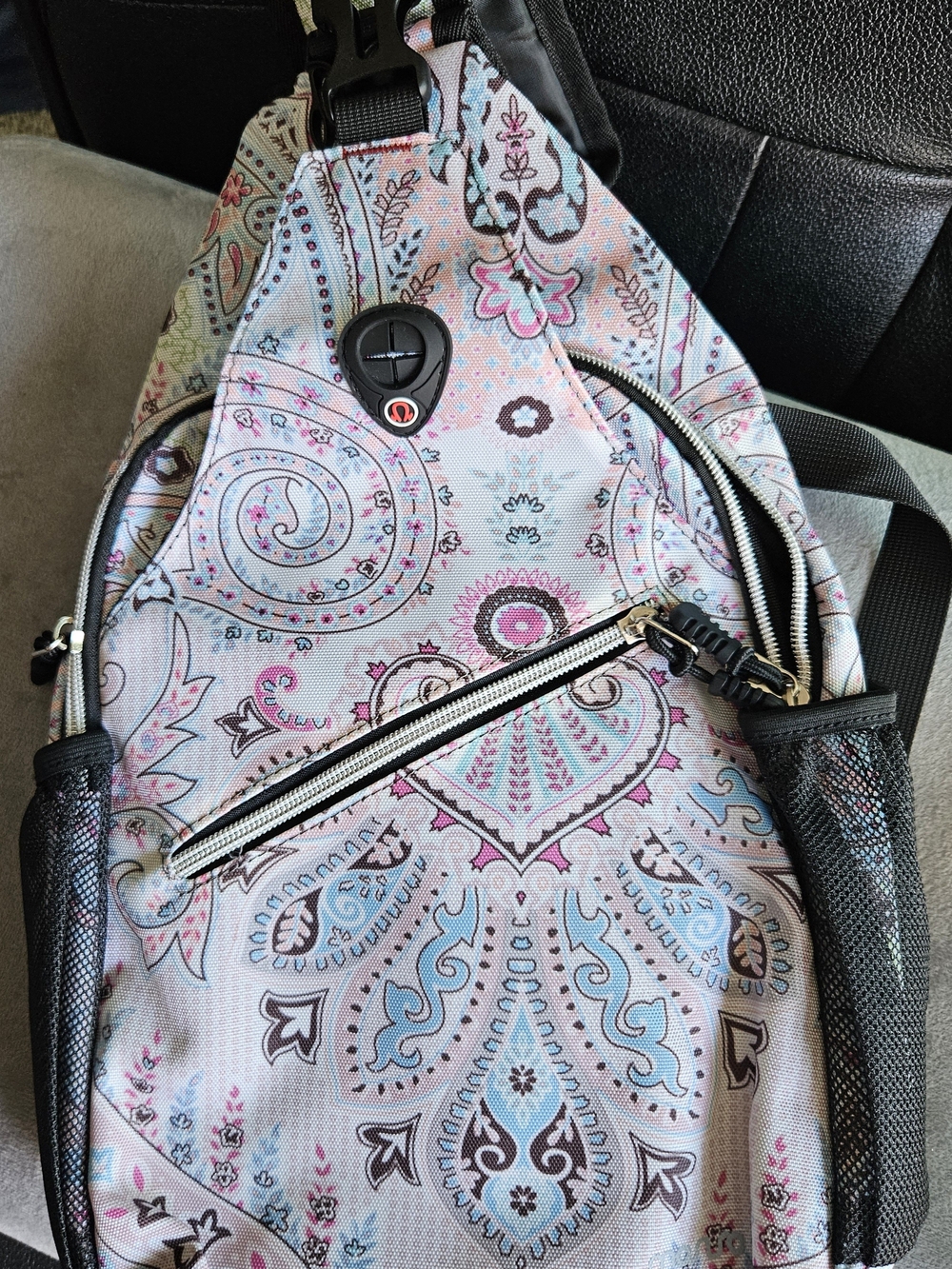 MOSISO Mini Sling Backpack,Small Hiking Daypack Pattern Travel Outdoor Sports